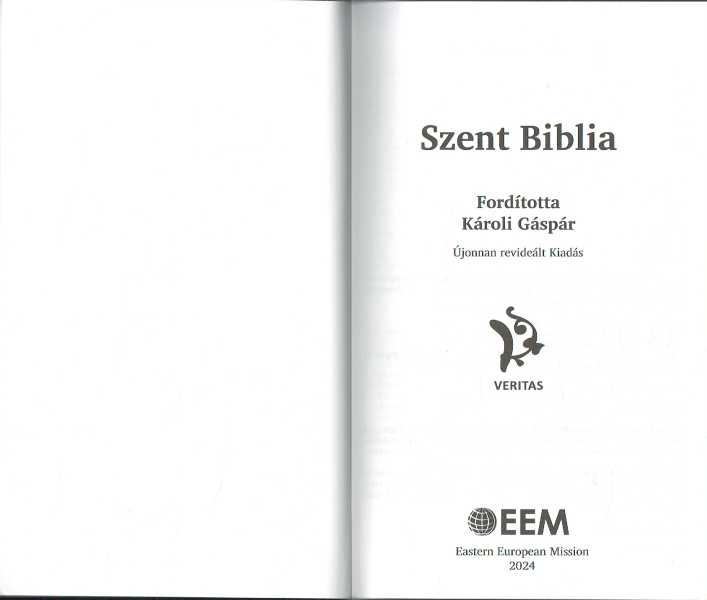 Szent Biblia Szent Biblia