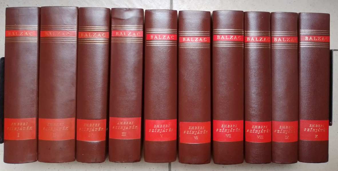 Emberi színjáték I-X. kötet, teljes Honoré de Balzac