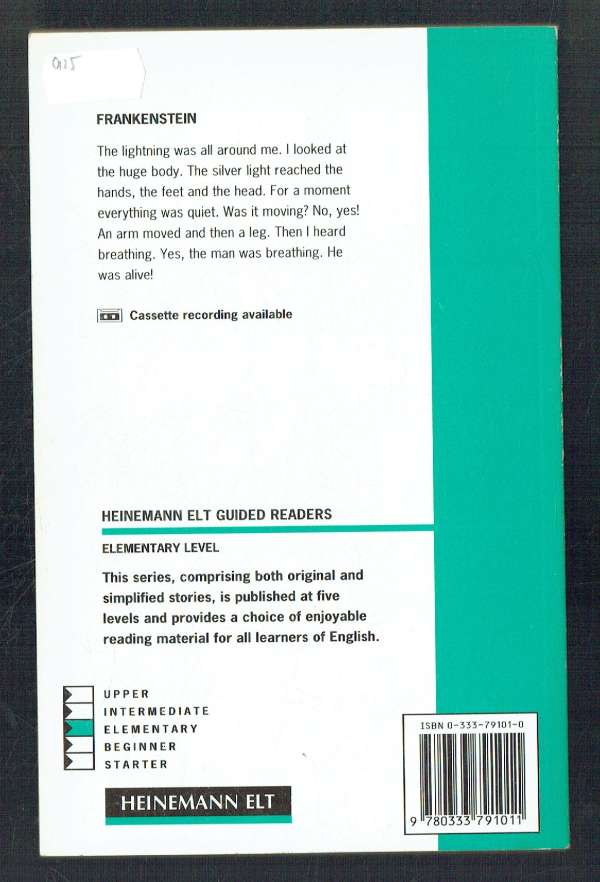 Frankenstein – Elementary level Margaret Tarner, Mary Shelley