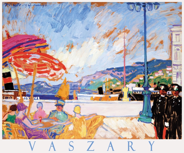 Vaszary festmények – A Piazza dell’Unita Tiresztben Vaszary János Építészet, városkép, Jelenet Vaszary festmények – A Piazza dell’Unita Tiresztben Vaszary János Építészet, városkép, Jelenet