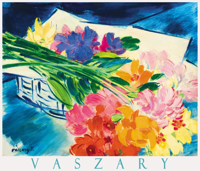 Vaszary festmények – Virágcsendélet, virágok kosárban Vaszary János Csendélet Vaszary festmények – Virágcsendélet, virágok kosárban Vaszary János Csendélet