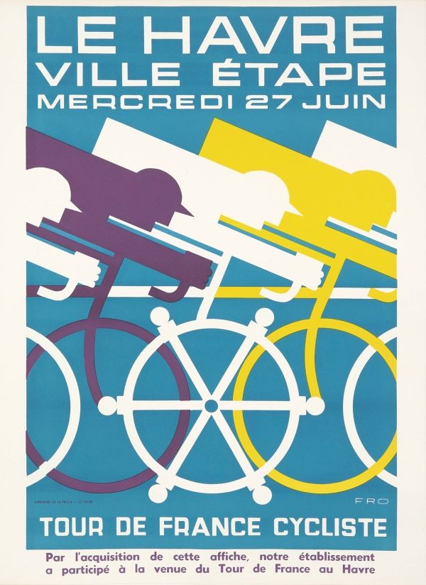 Tour de France 1920 - Le Havre Ville Étape – Francia vintage art deco minimalista kerékpár verseny reklám plakát Anonymus  Art deco, Közlekedés, hajózás, automobil, kerékpár